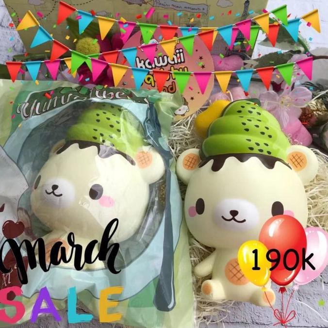 Yummiibear Kiwi Mascot Squishy ---Terbaru---