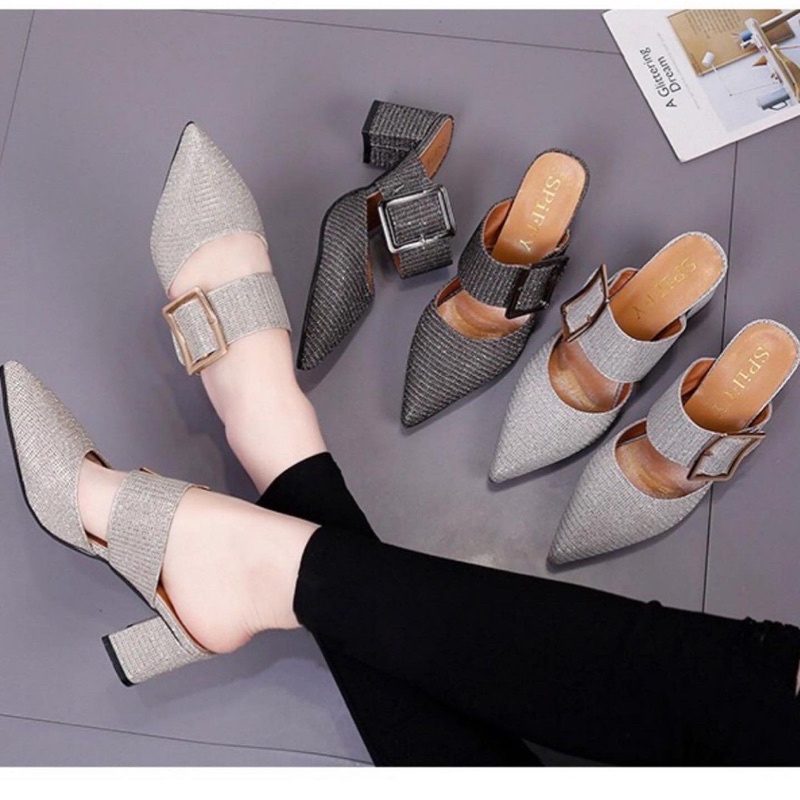 Heels wanita q801 import realpict