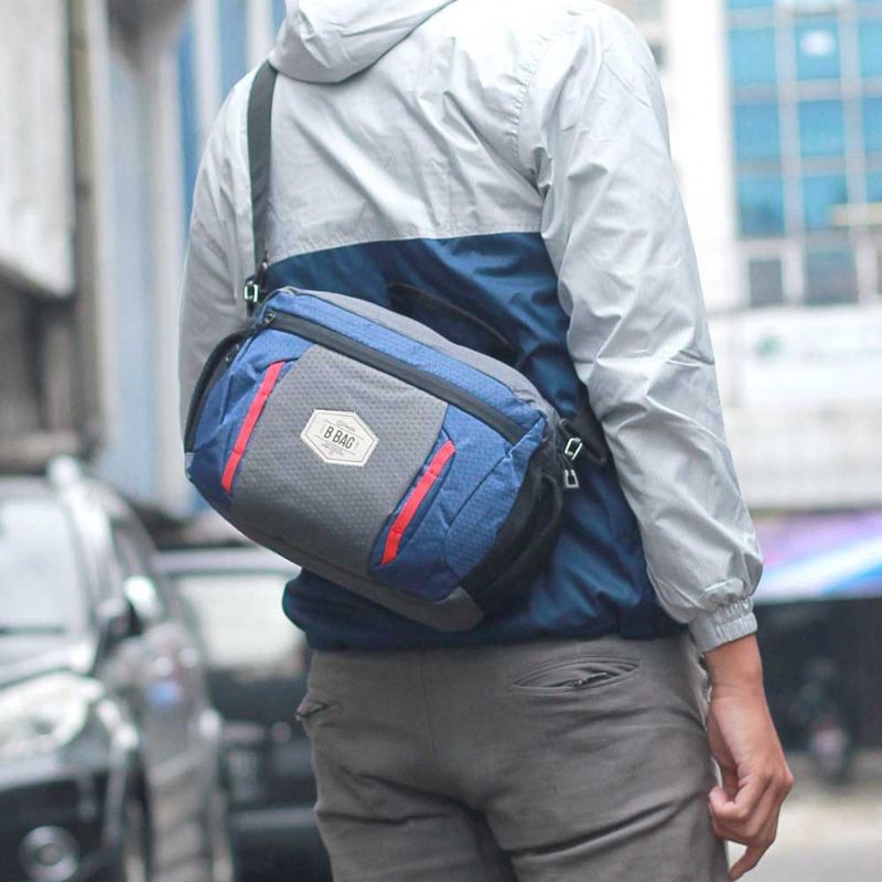 New Arrival - Tas Waistbag Pria Salempang Casual Selempang Outdoor Premium Waterproof Anti Air Tourer Shoulder Bag