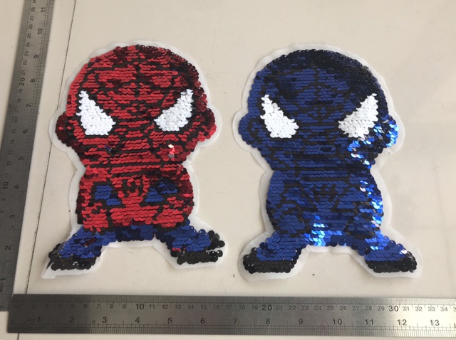 Patch bordir / aplikasi bordir spiderman (grosir 5500)