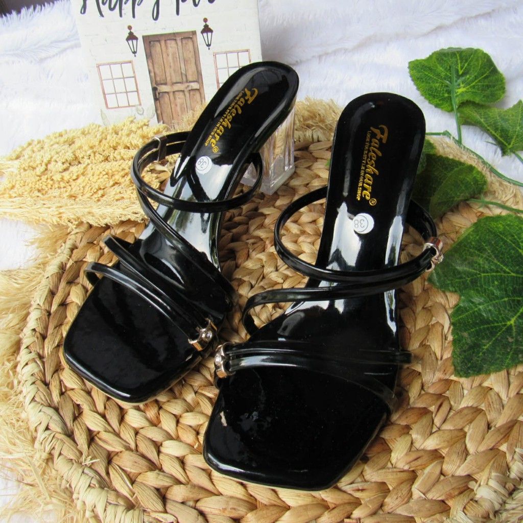 SENDAL HEELS KACA WANITA -SP04