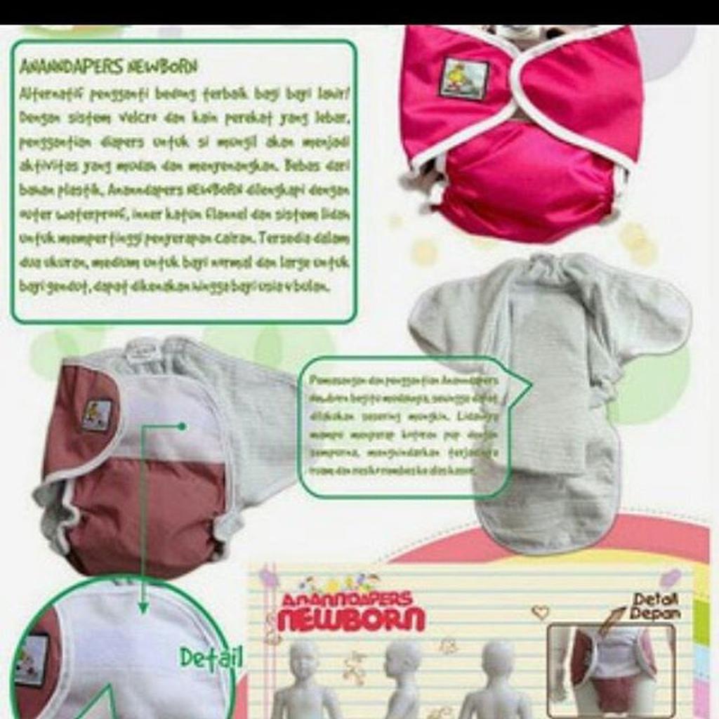 Clodi Ananndapers Newborn/Pampers Kain Cuci Ulang Bayi