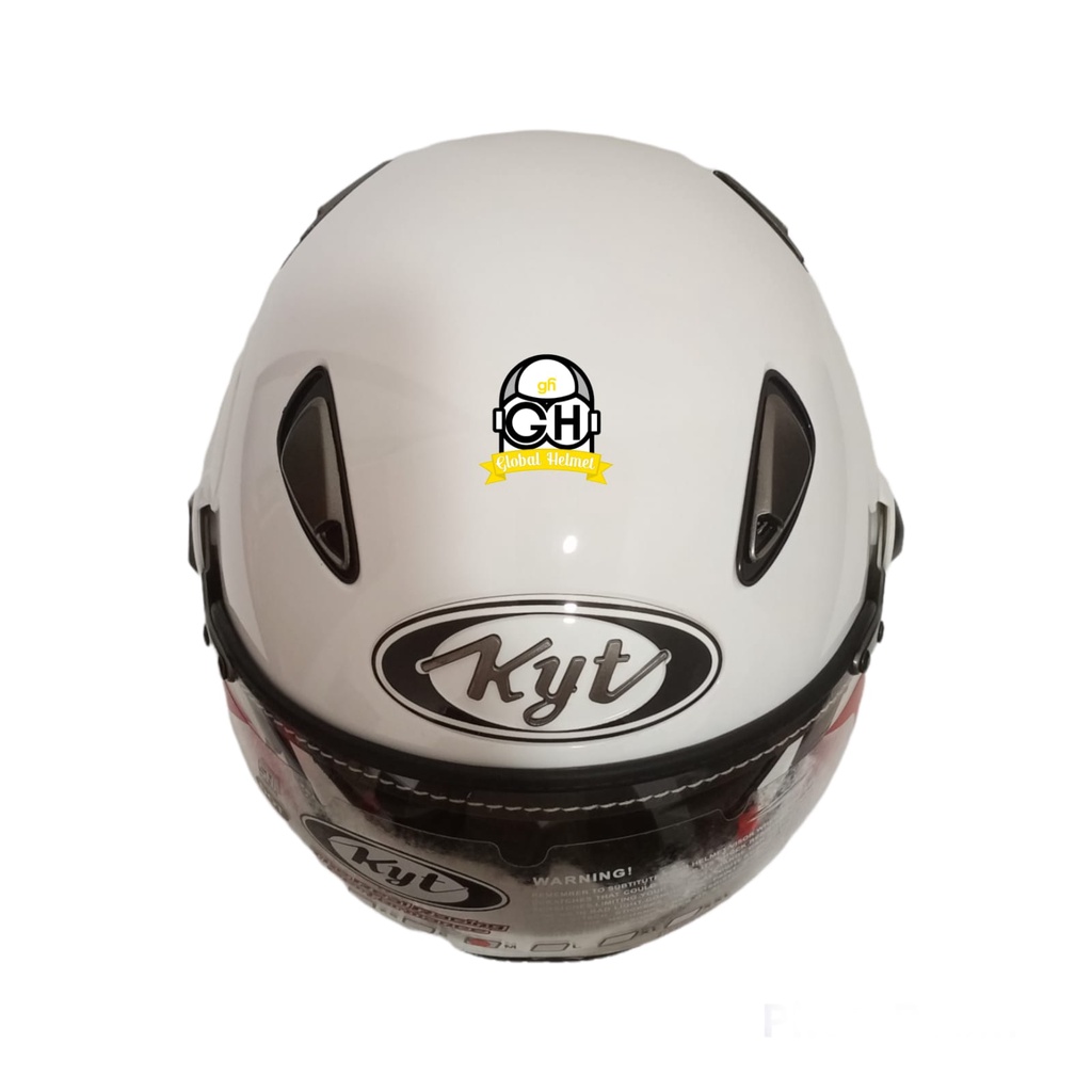 HELM KYT ELSICO SOLID WHITE HALF FACE KYT HELM HALF FACE KYT ELSICO PUTIH