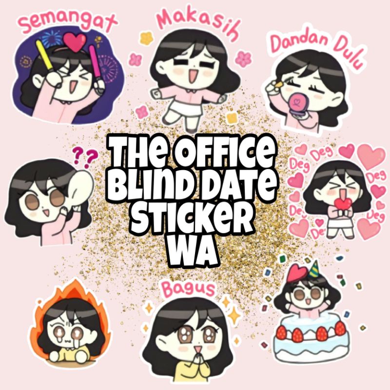 STICKER THE OFFICE BLIND DATE 12 PCS