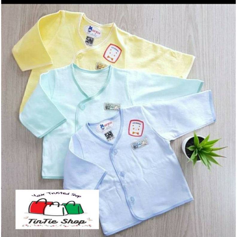 Baju bayi Lengan pendek dan Lengan panjang polos