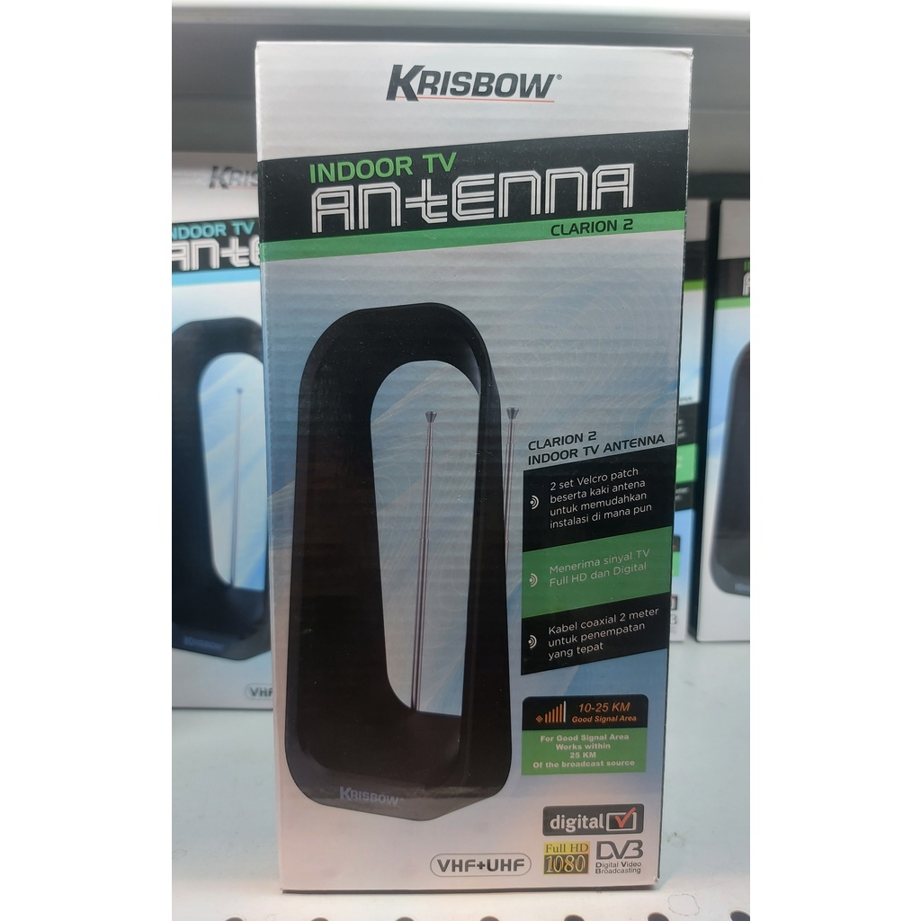 KRISBOW ANTENA TV INDOOR / ANTENA SIGNAL / ALAT PANCAR TV