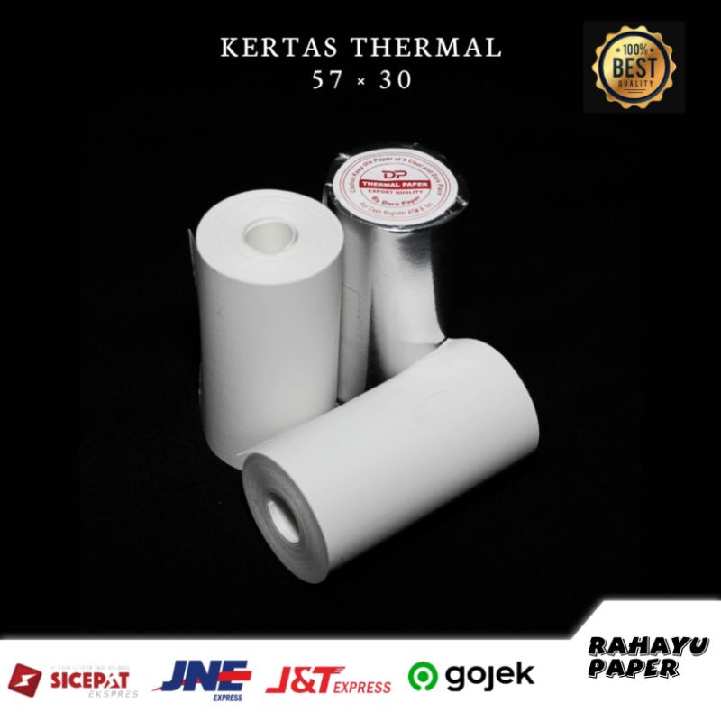 

Kertas Thermal EDC 57×30 / 58×30 Cocok Untuk Semua Printer Mini | Kertas Thermal EDC | Kertas Thermal Polos