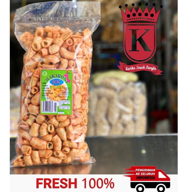 

Makaroni Balado Khas Bangka 325gr Cap RR
