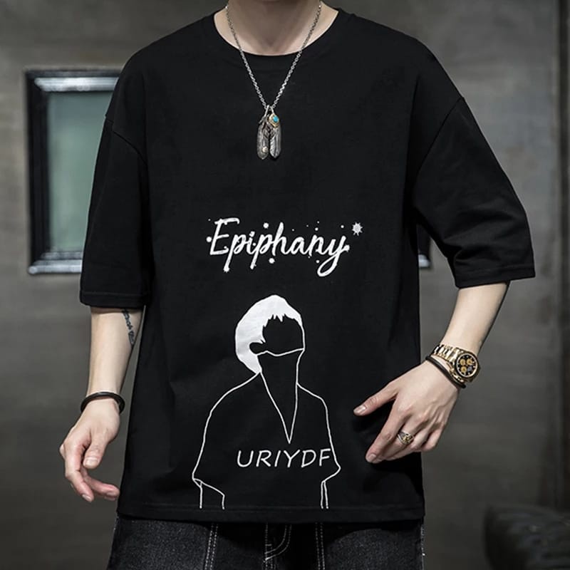 bayar di tempat-baju oversize size ML,XL,XXL kaos distro urif09 baju distro unisex-belibeli