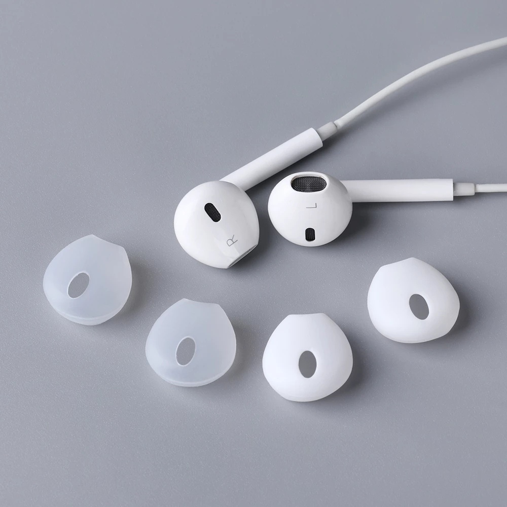 [Harga Grosir]1 Pasang Cover Earbuds Earphone In-Ear Universal Bahan Silikon Anti Slip Tahan Lama/Hot Sale