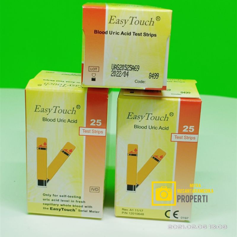 Strip Easy Touch Asam Urat / easy touch Uric Acid