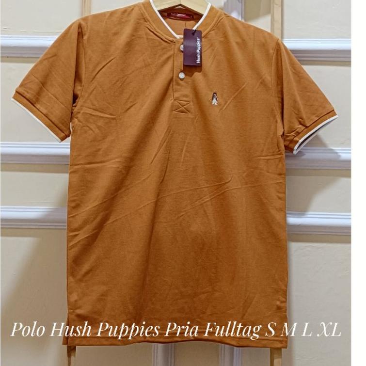 Kerah Hush Puppies Baju Kaos Krah Polo Shirt Pria Dewasa Lengan Pendek Kerah Hush Puppies Original {
