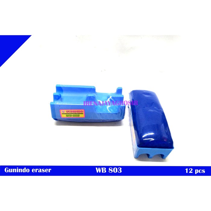 

Gunindo Isi 12 Penghapus Whiteboard / Papan Tulis Pcs Wb 803 Besar