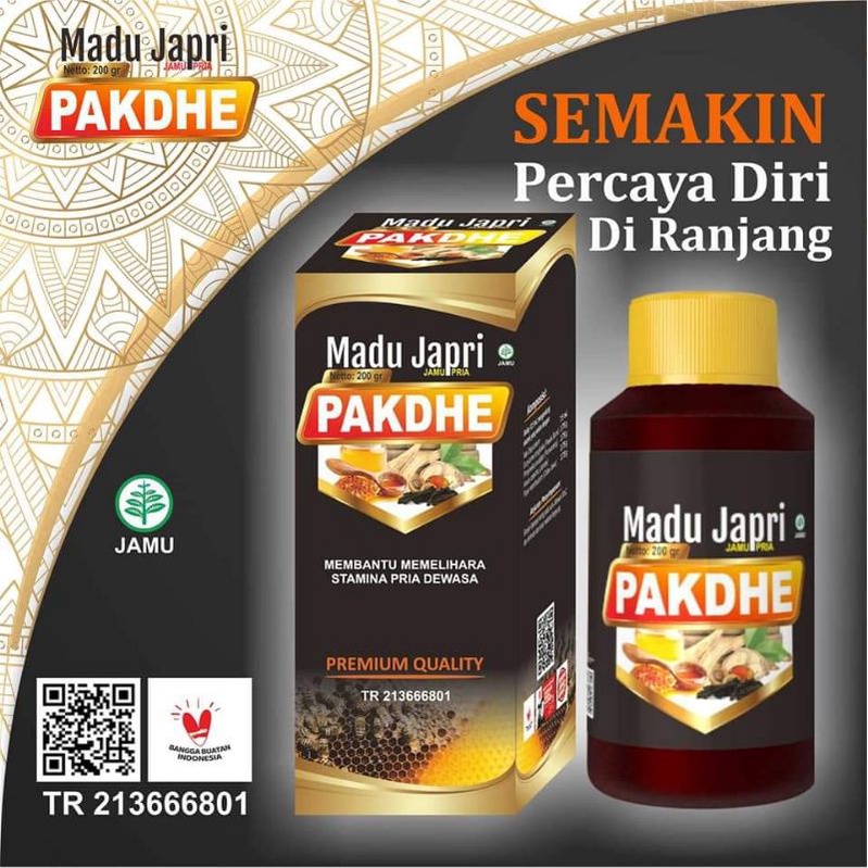 

Madu Japri Pakdhe - Madu Stamina Pria Dewasa Obat Kuat Paling AMPUH BPOM