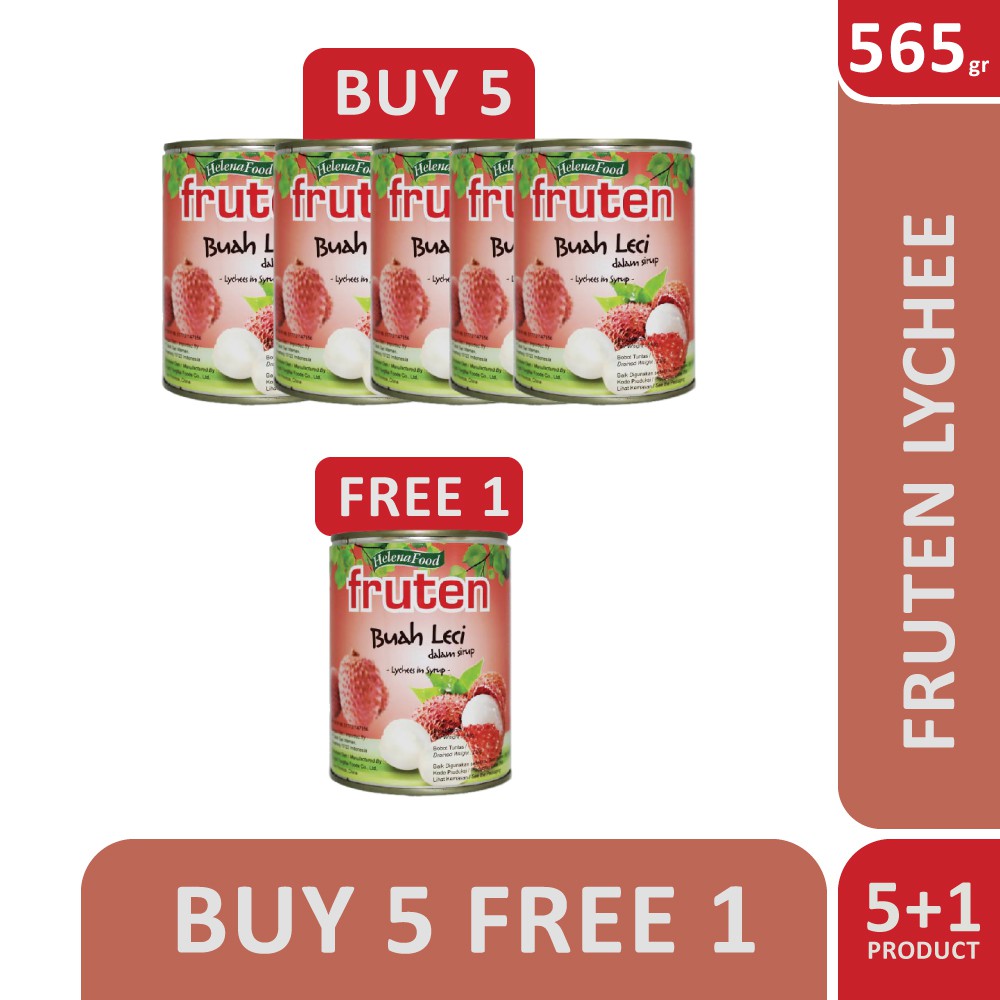 

QH Fruten Buah Leci kemasan kaleng/Lychees in Syrup/565 gr ( Beli 6 pcs lebih hemat )
