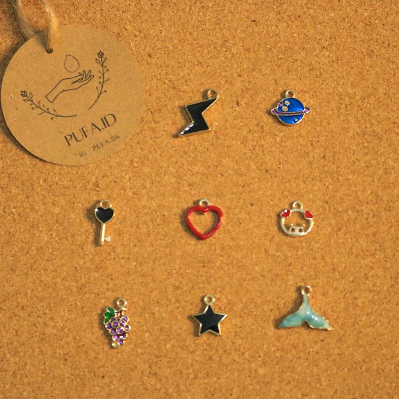 Pufa.id - bandul gelang / bandul gelang tali / charm enamel / bandul / bandul lucu / charms