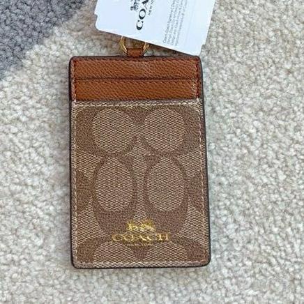 

BISA COD Coach Lanyard/Coach Signature ID Card Holder-f65773 TERJAMIN Kode 278