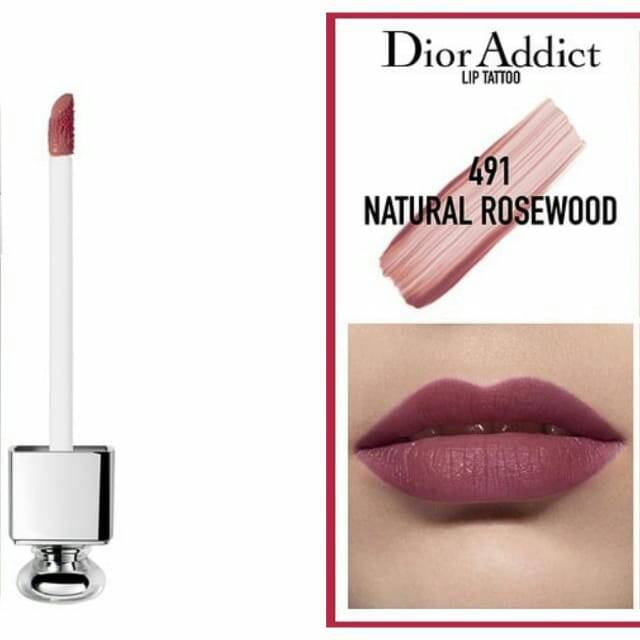 LAST ITEM - ORI - LIPSTICK LIP TINT DIOR ADDICT LIP TATTOO NATURAL ROSEWOOD NUDE