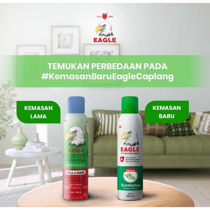 EAGLE EUCALYPTUS DISINFECTANT SPRAY 280 ML