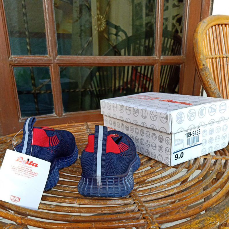 Bata Marvel Sepatu Anak Laki-Laki Spiderman Navy Ukuran 9