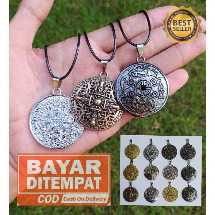 Kalung Koin Metal Tali Korea Glossy