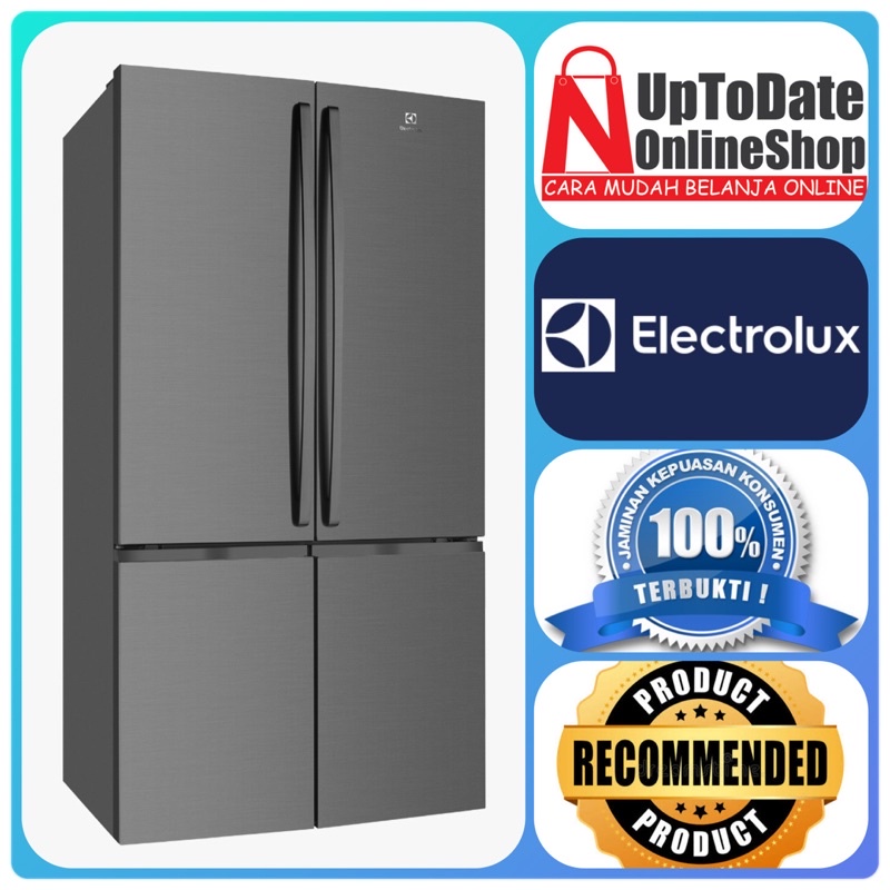 KULKAS SIDE BY SIDE 4 PINTU ELECTROLUX EQE6000A-B INVERTER TECHNOLOGY SUPER COOLING