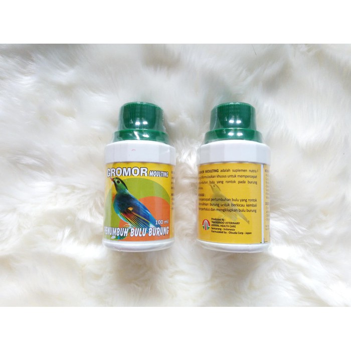 Gromor Moulting 100ml Obat Vitamin Penumbuh Bulu Burung Molting 100 ml