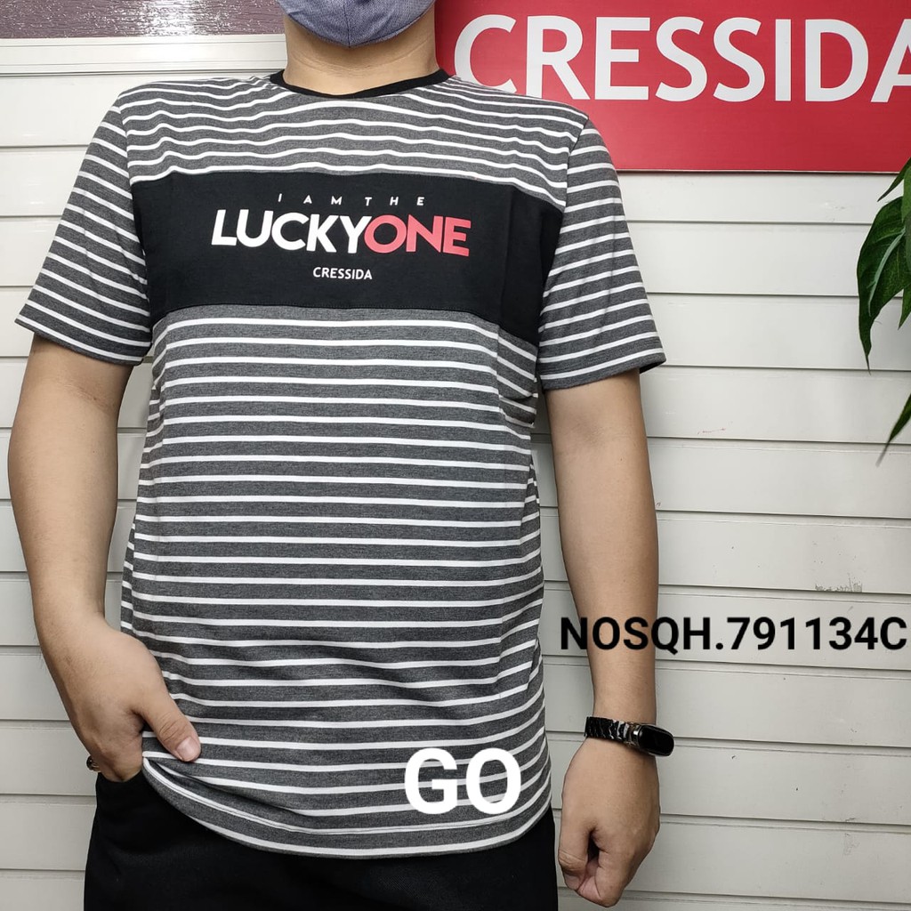 gof CRESSIDA KAOS Pakaian Pria Atasan Kaos Oblong Casual Santai Original Lengan Pendek