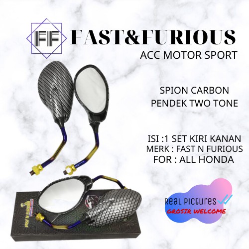 spion x1 honda beat vario scoopy model fiz r carbon twotone-2