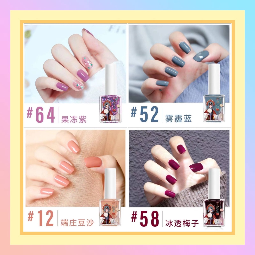 READY WARNA non Peel Off kutek cat kuku halal muslimah Gel Nail polish Kuteks