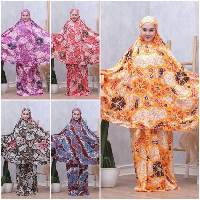 MUKENA DEWASA RAYON SUPER PREMIUM MOTIF BATIK PEKALONGAN TERBARU KEKINIAN