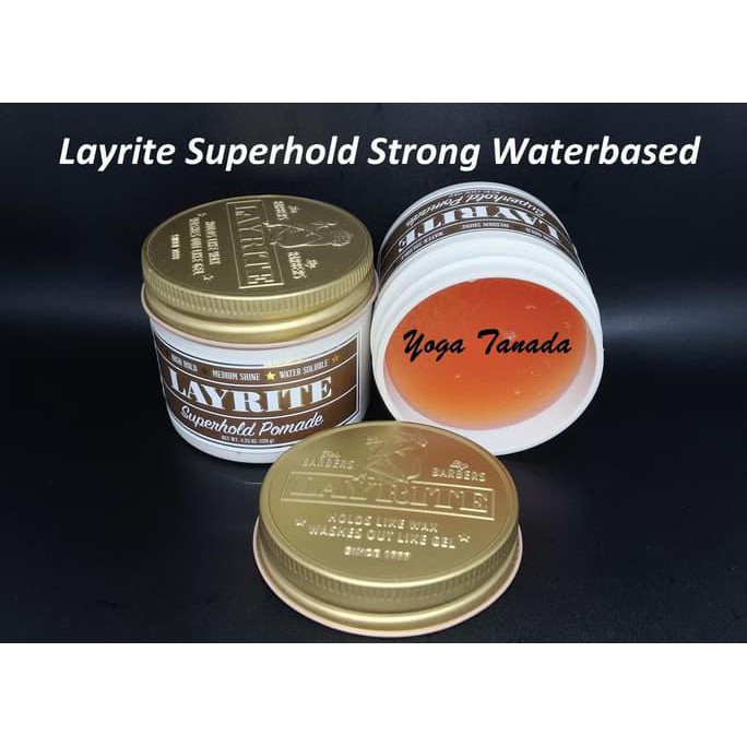 Pomade Layrite Superhold Super Hold Heavy Waterbased (FREE SISIR SAKU)