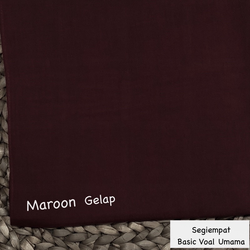 Hijab Basic Voal Umama Part 3-WATERPROF-Maroon Glp