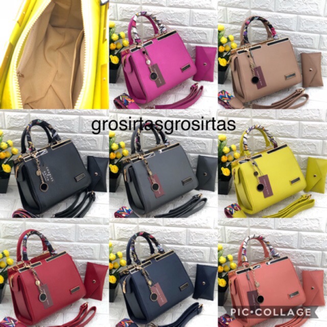 tas wanita jour uk 26x21 set dompet tali 2 kode 6821