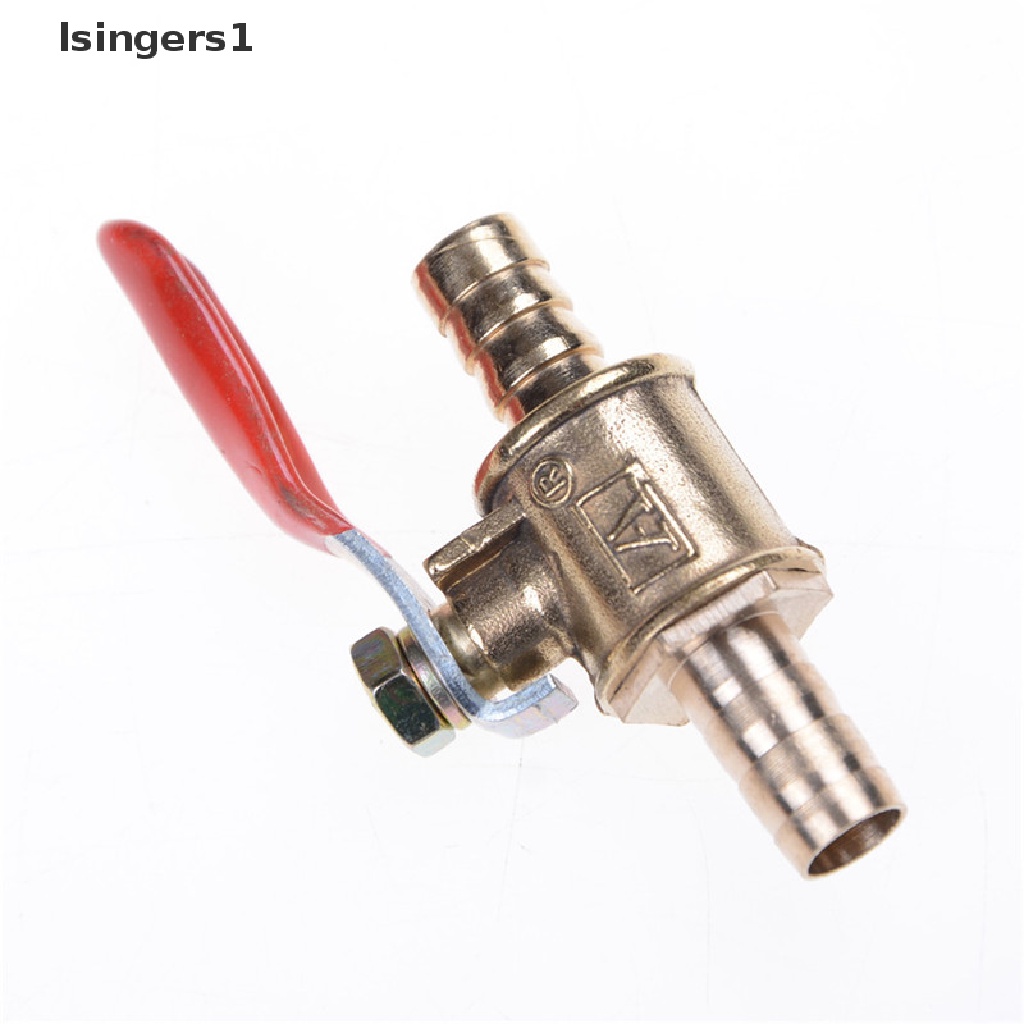 (lsingers1) Katup Bola 8mm 5 / 16 &quot;Bahan Kuningan Untuk Selang Air / Gas / Bensin