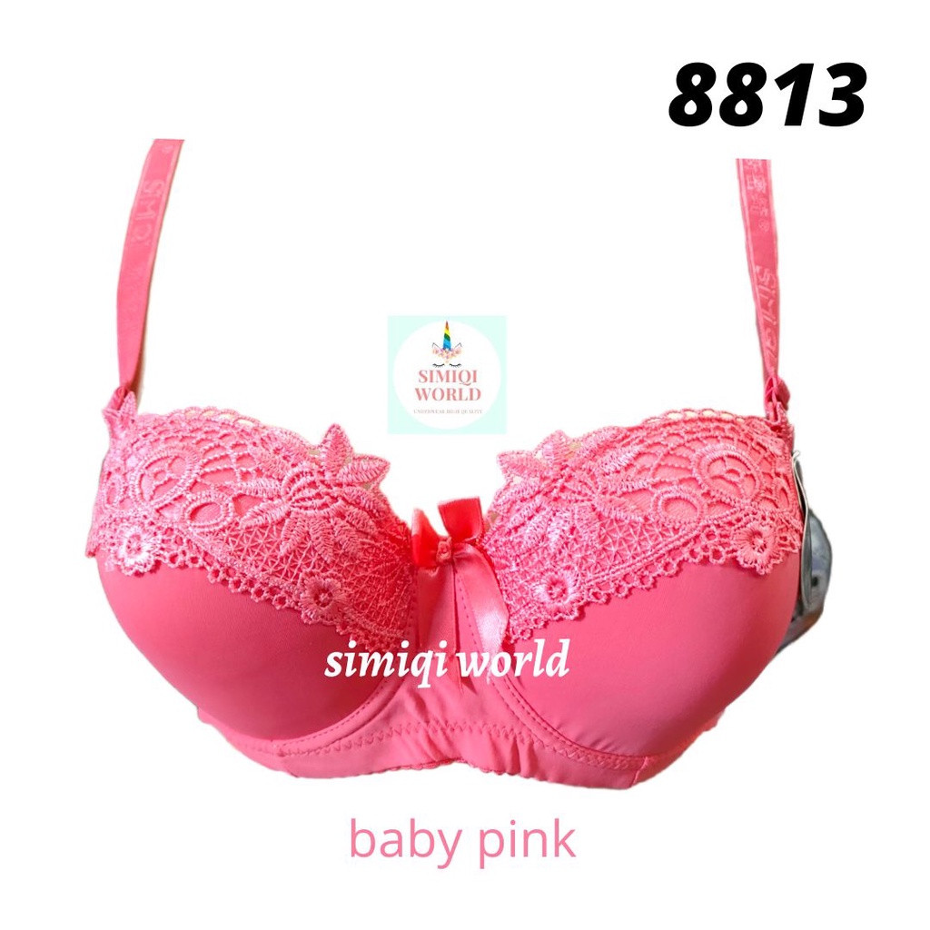 Bra Simiqi 8813 Bh Kawat Push Up Kait 3 Busa Sedang SIZE 36.38.40.42 Cup Setara Cup B BH Wanita TOKO KEANULOVA