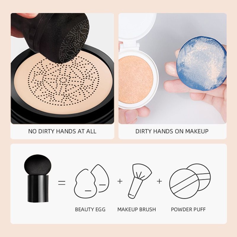 S&quot;NISA MUSHROOM HEAD BB CUSHION AIR PAD CC CREAM [ 𝗢𝗥𝗜𝗚𝗜𝗡𝗔𝗟 𝗜𝗠𝗣𝗢𝗥𝗧 ]