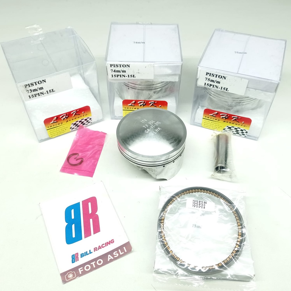 PISTON KIT LHK 73 74 75 PEN 15 RACING