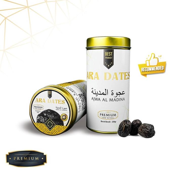 

Bagus Kurma Ajwa 250Gr Kaleng Mewah Kemtan Premium Ara Dates Kurma Nab 4_X0Ngl45_