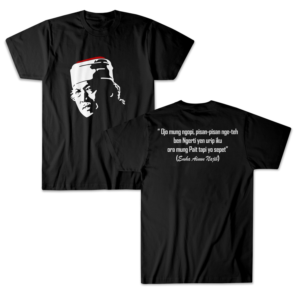 BAYAR DI TEMPAT Promo Baju Kaos MAIYAH CAK NUN OJO MUNG NGOPI KATA KATA