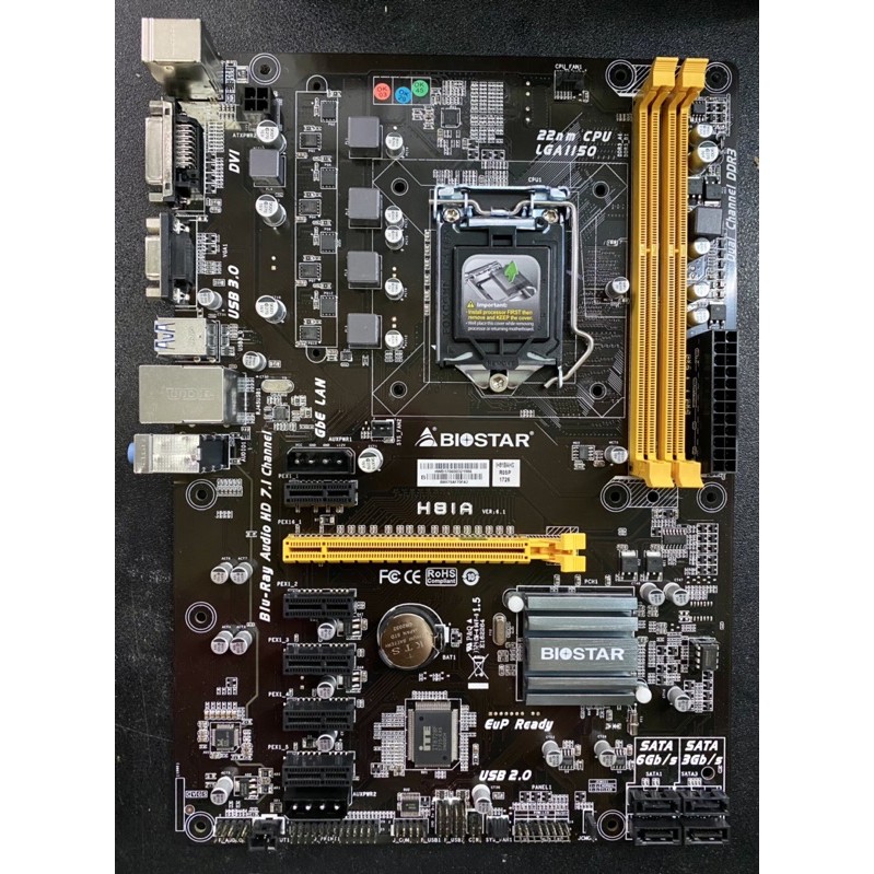 Motherboard Intel Biostar H81A LGA1150 DDR3 Second