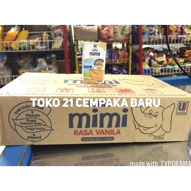 

BAYAR COD Susu UHT Ultra Mimi VANILA 125ml 1 KARTON | Susu VANILLA 125 ml PROMO