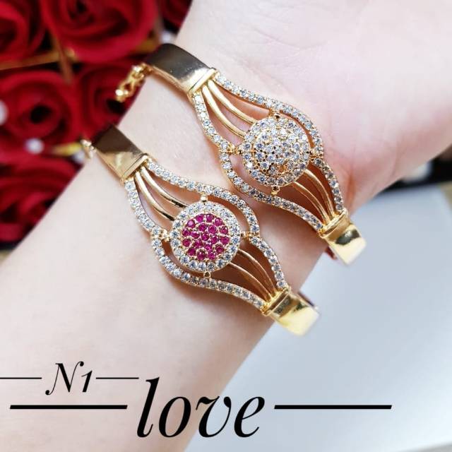 Xuping gelang lapis emas 24k 1342j