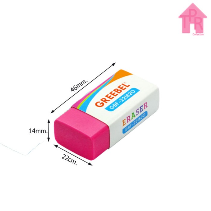 Penghapus Greebel Eraser Colorful GBF221820 - Warna