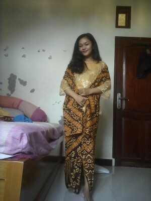 Simifashion Couple Keluarga Kebaya Set Batik Solo Asli Mix Brokat Papa Mama Anak Dijual Terpisah