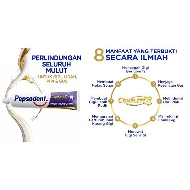 PEPSODENT COMPLETE 8 ACTIONS MULTI - PROTECTION 65G &amp; 150G