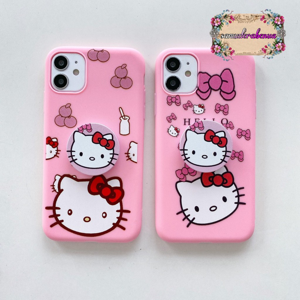 SS267 Softcase Popsocket HELLO KITTY Realme C2 5 5s 5i C3 C11 SB1626