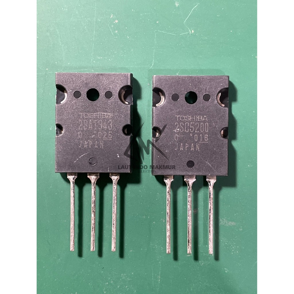 A1943 C5200 TOSHIBA ORIGINAL JAPAN (1 SET) 2SA1943 2SC5200 JEPANG ASLI ups stabilizer