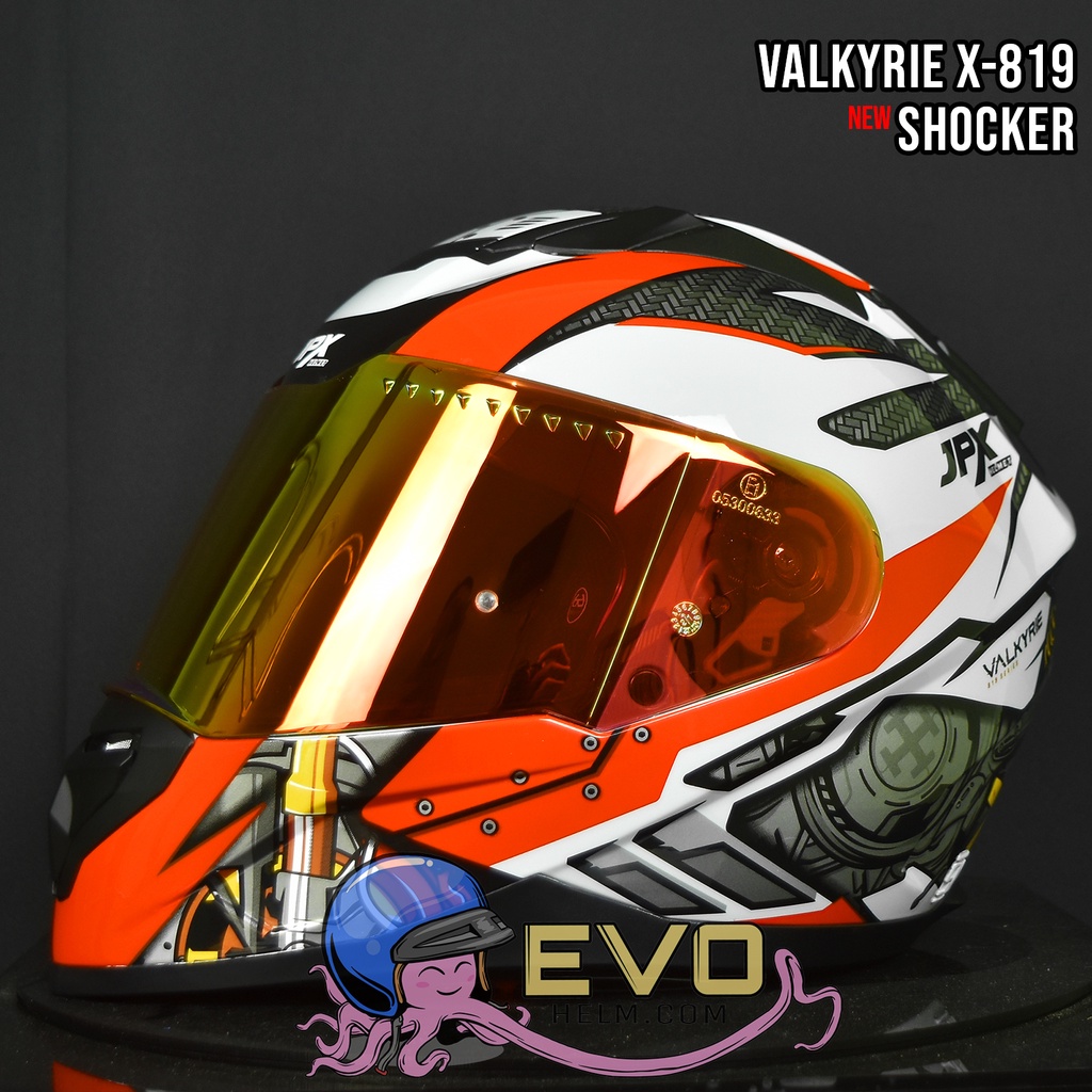 HELM JPX X-819 VALKYRIE SHOCKER - HELM JPX SHOCKER MANDALIKA