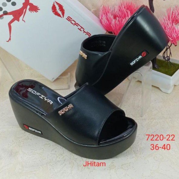 SANDAL WEDGES IMPORT WANITA SOFIYA 7220-22-1